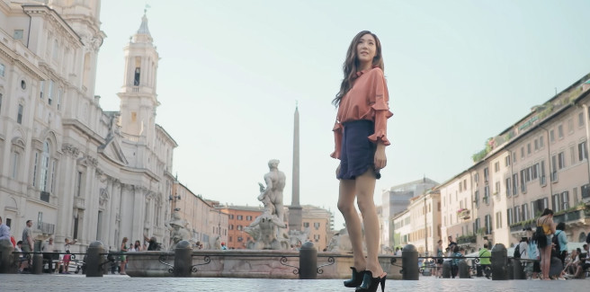 Tiffany delle SNSD incantevole a Roma nel video di Fendi